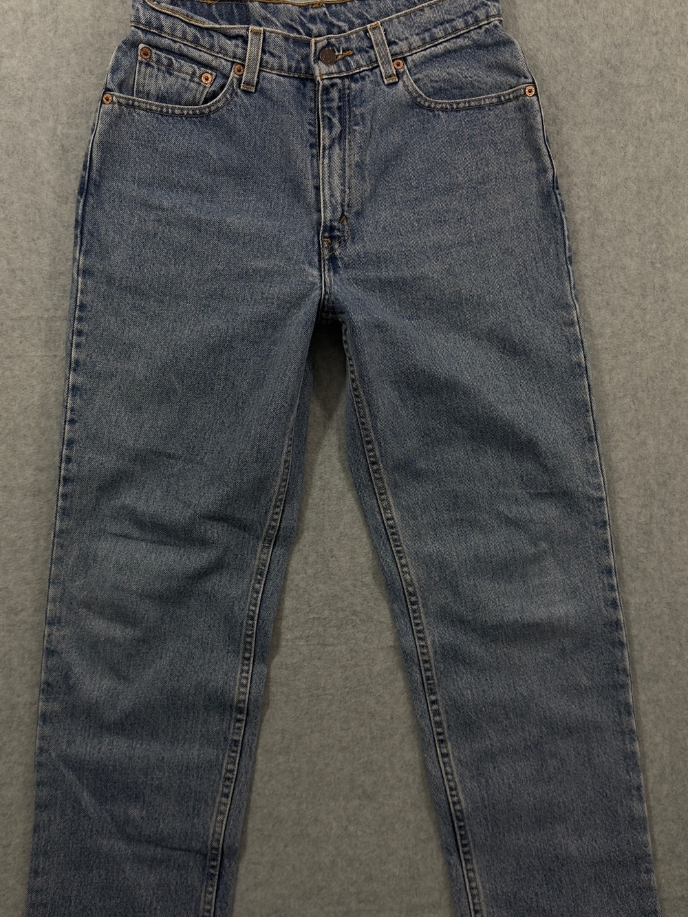 Vintage 90’s Levi's 512 Slim Fit Straight Leg Light Wash Blue Jeans Size 8 - Picture 2 of 7